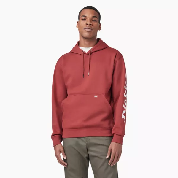 

Мужская водоотталкивающая толстовка с логотипом Dickies, цвет fired brick