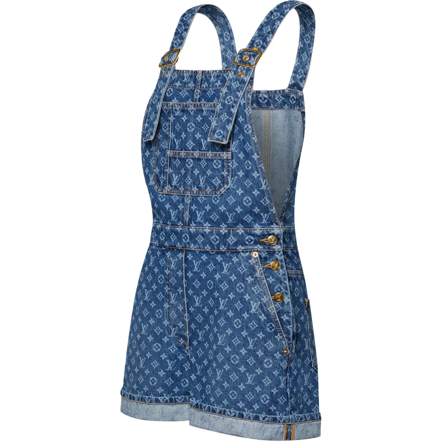 Комбинезон Monogram Louis Vuitton синий — фото 4