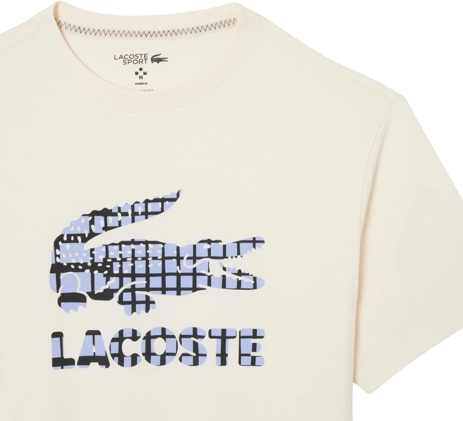 Футболка теннисная Lacoste, белый — фото 3