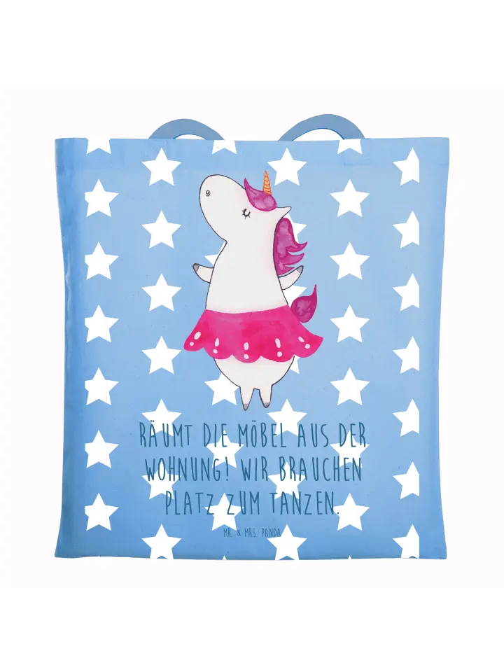 

Сумка для переноски Mr & Mrs Panda Einhorn Ballerina, небесно-синий