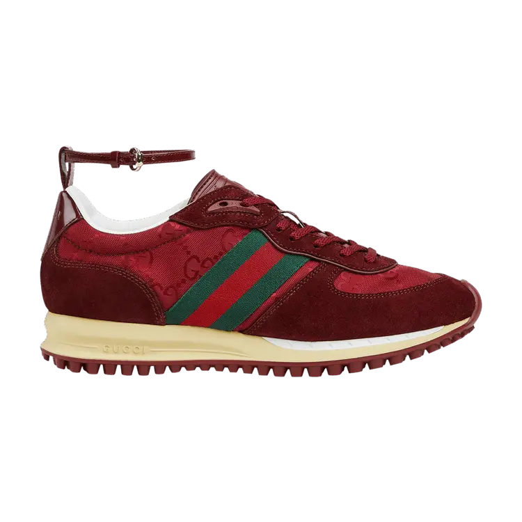 Кроссовки Gucci Wmns Re-Motion Trainer 'GG - Rosso Ancora', красный
