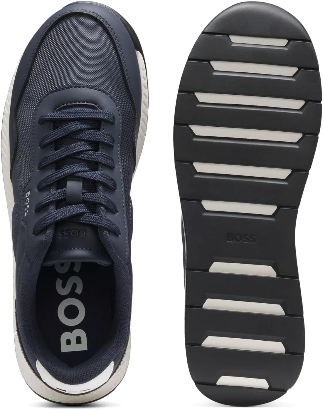 Мужские кроссовки BOSS Titanium_Runn_Nypun 10263117 0, Darkblue — фото 4