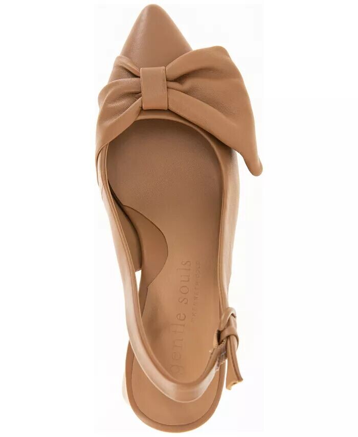 Женские туфли-лодочки Diana Slingback Gentle Souls, коричневый/бежевый — фото 4