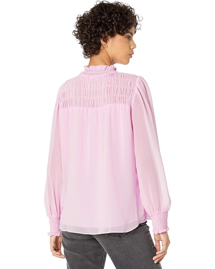 

Блуза 1.STATE Long Sleeve Smocked Yoke Blouse, цвет Peony Pink