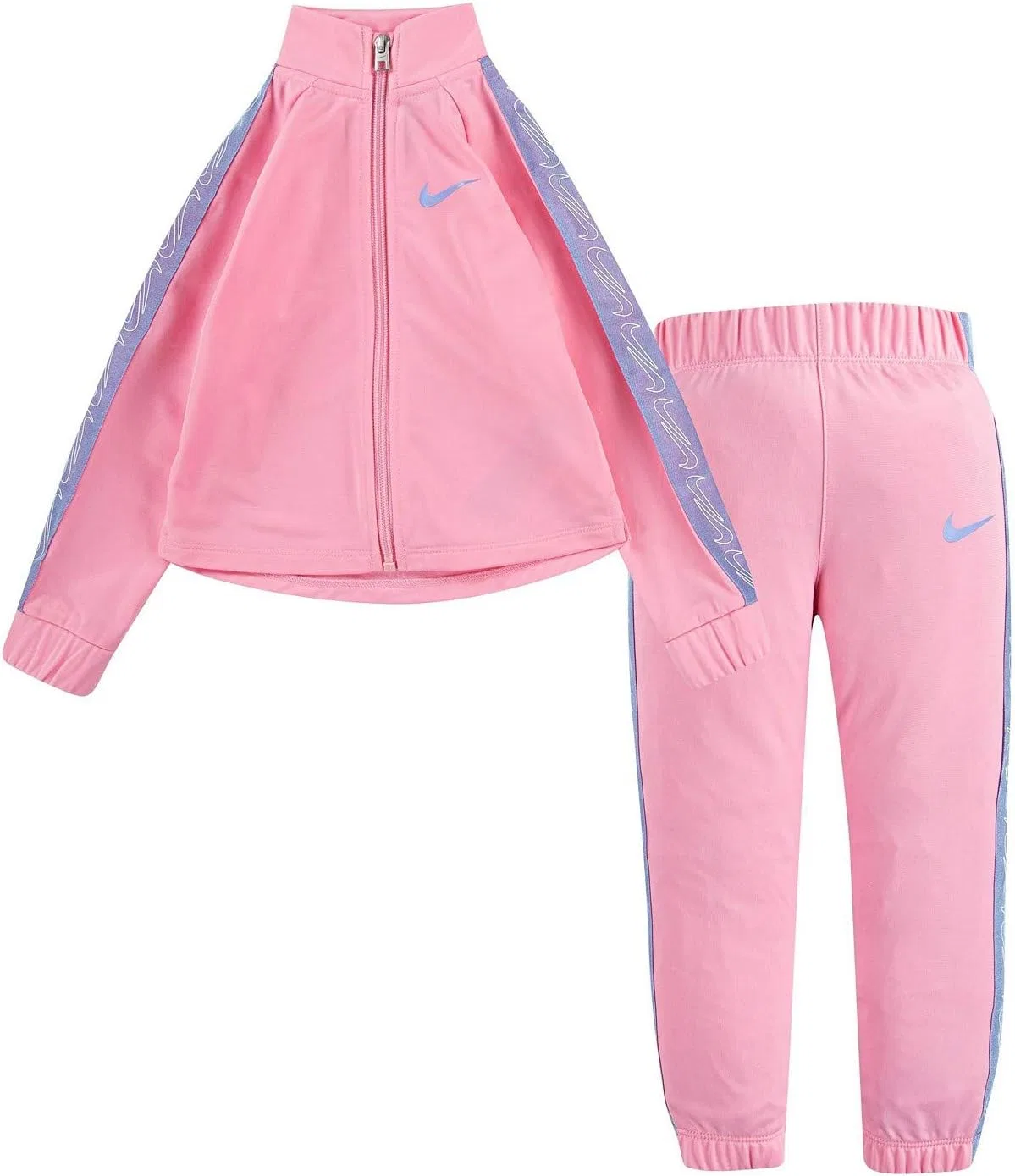 Детский спортивный костюм Nike, куртка и брюки, розовый/синий