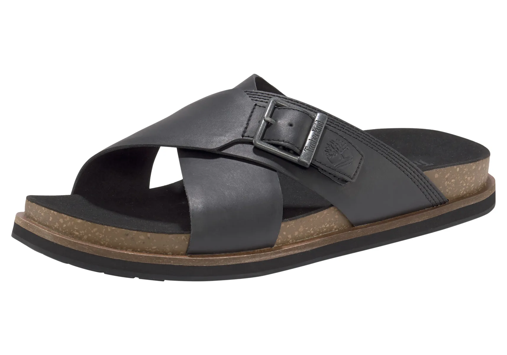 

Уличные сандалии Timberland "Amalfi Vibes Cross Slide", цвет Black-Leather