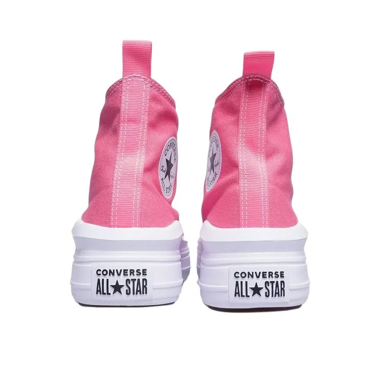 Converse Chuck Taylor All Star Abrasion Resistant высокие детские кроссовки из канваса розовые — фото 4