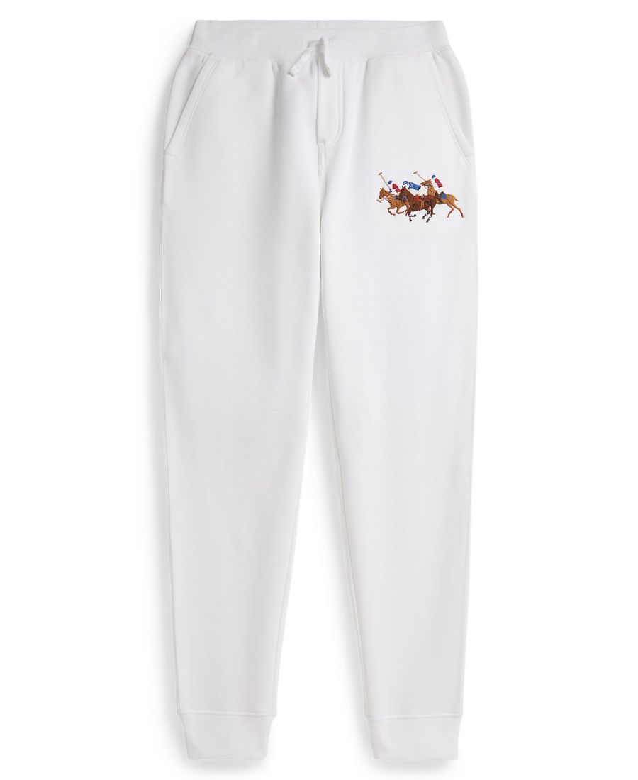 

Детские флисовые спортивные штаны Triple-Pony для мальчиков 8-20 лет Polo Ralph Lauren, White