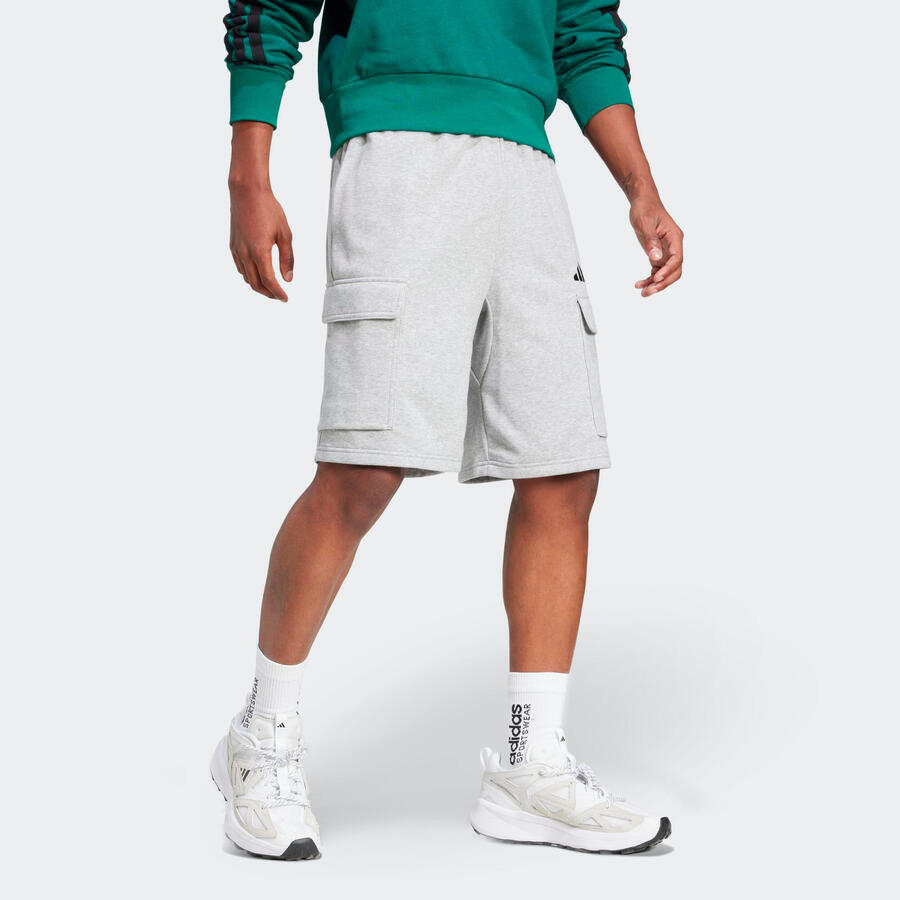 

ADIDAS Мужские хлопковые шорты - серые