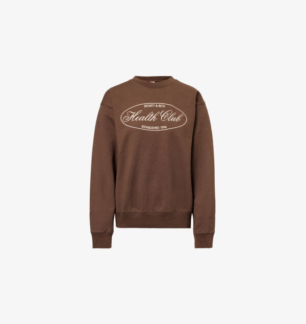 

Толстовка из хлопкового джерси с принтом бренда Country Sporty & Rich, цвет chocolate