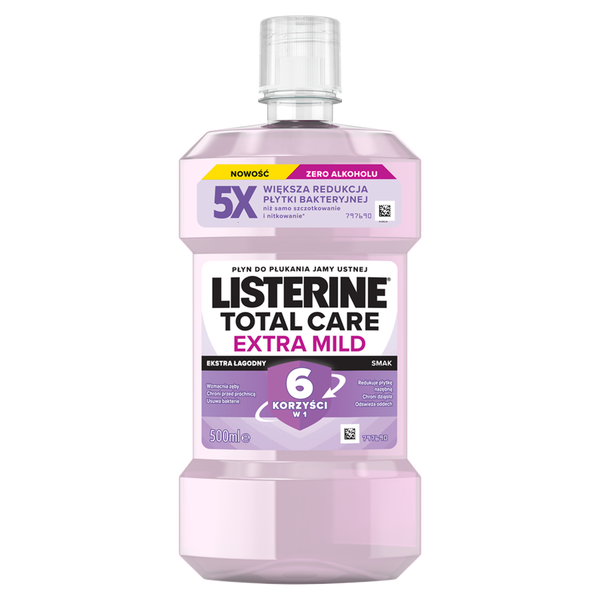 

Ополаскиватель для полости рта, 500 мл Listerine Total care extra mild