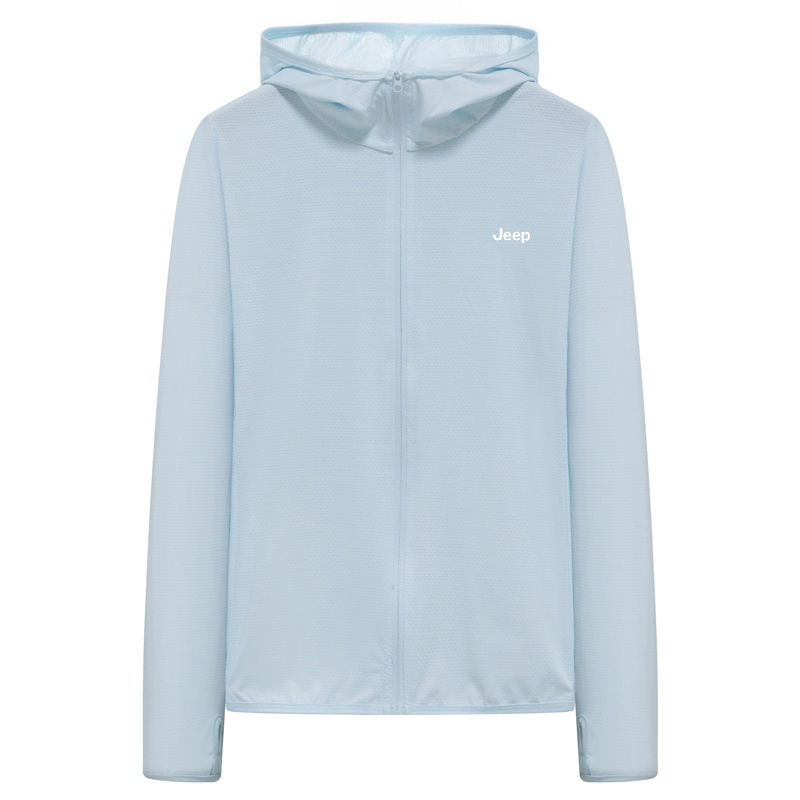 

Суперлегкая дышащая и быстросохнущая одежда с защитой от ультрафиолета Unisex Jeep, women's светло-синий