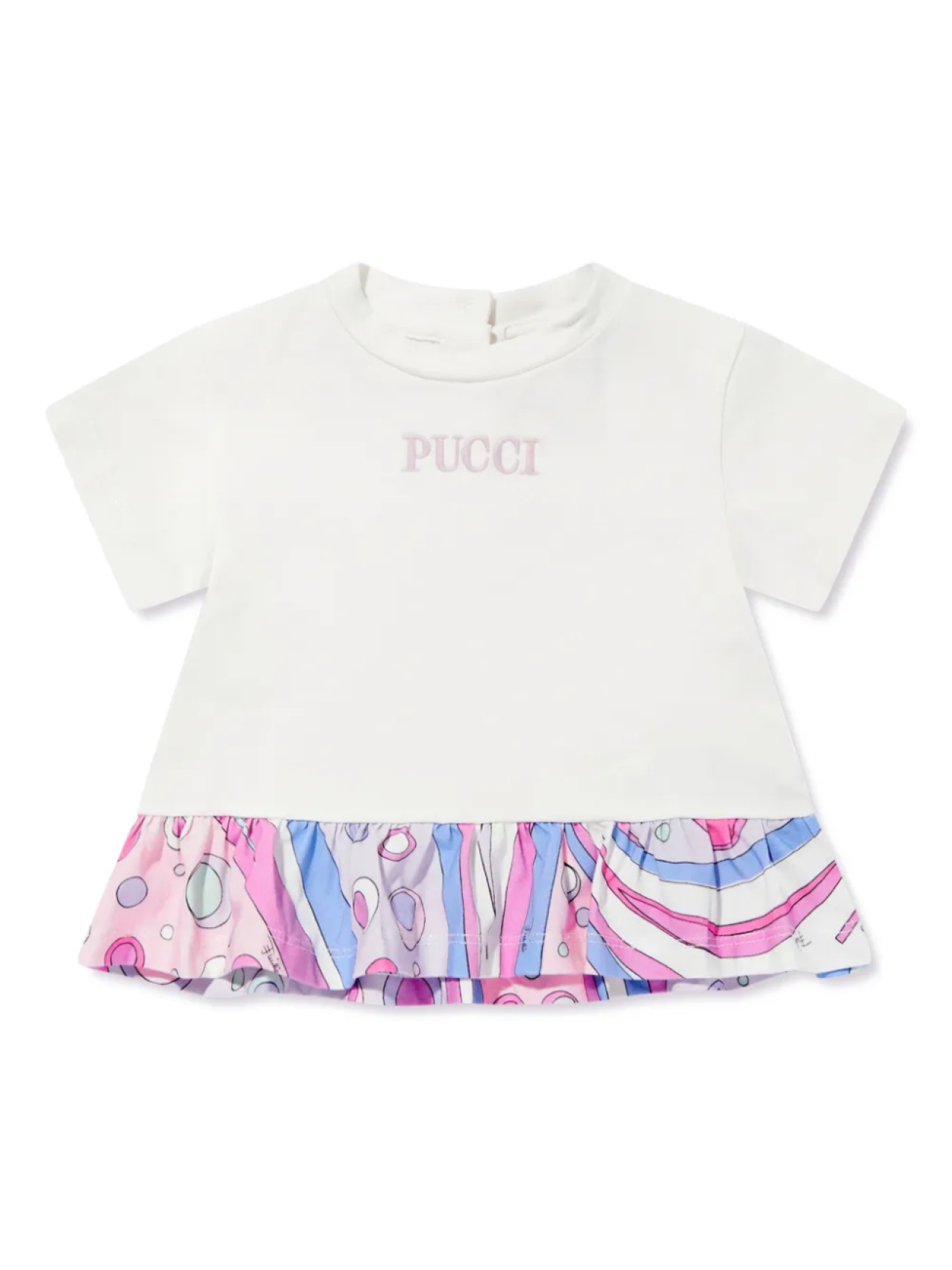 

Платье PUCCI Junior с вышитым логотипом, белый