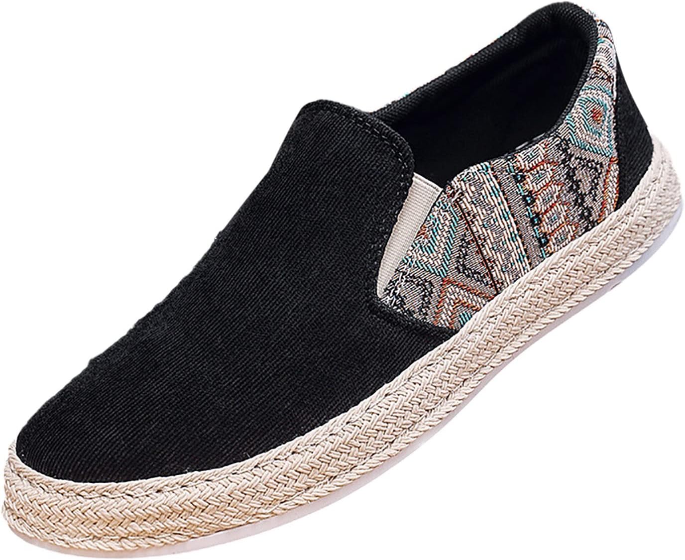 

Мужские новые весенне-осенние рыбачьи туфли 2022 года, тканевые с толстой подошвой, мужские слипоны, повседневные летние сетчатые Generic, черный