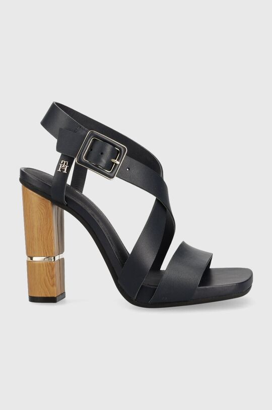 

Кожаные сандалии HARDWARE BLOCK HIGH HEEL Tommy Hilfiger, темно-синий