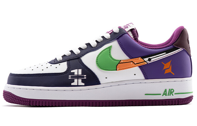 

Кроссовки Nike Air Force 1 Skateboard Shoes Men Low-Top Purple White