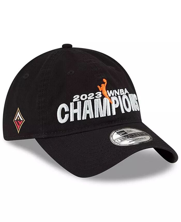 

Мужская черная регулируемая кепка Las Vegas Aces 2023 WNBA Finals Champions Раздевалка 9TWENTY New Era, черный