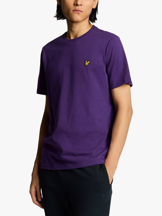 

Однотонная футболка с круглым вырезом Lyle & Scott, цвет Acai