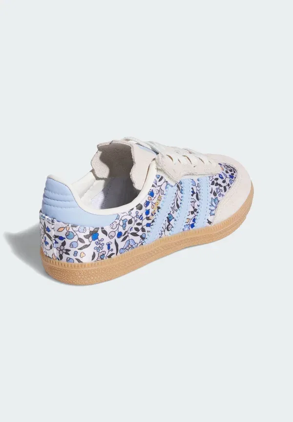 Кроссовки Adidas Originals Samba OG Liberty London Comfort Closure Elastic, сине-бежево-желтый — фото 4
