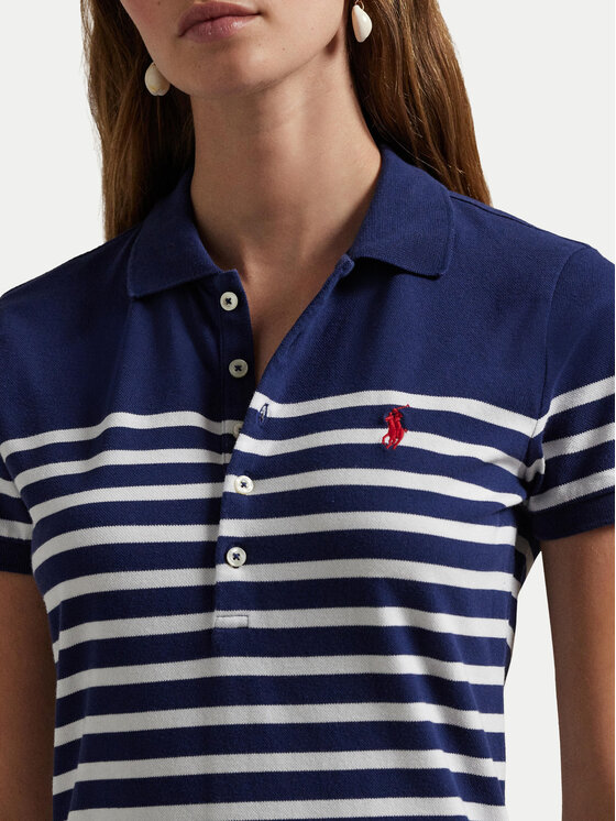 Платье на каждый день обычный крой 211959122001 Polo Ralph Lauren, синий — фото 4