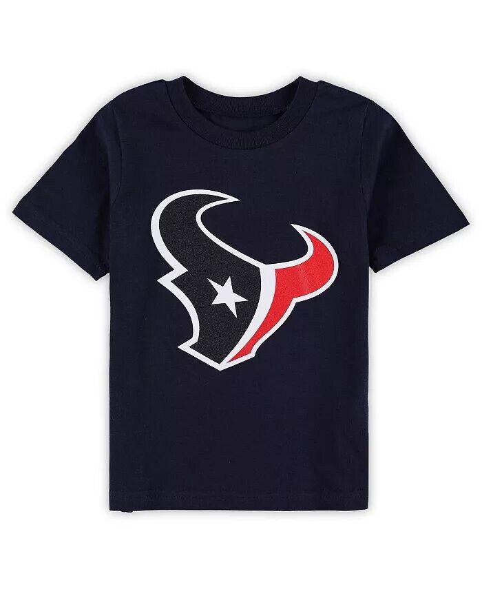 Футболка для малышей Navy Houston Texans Primary с логотипом Outerstuff