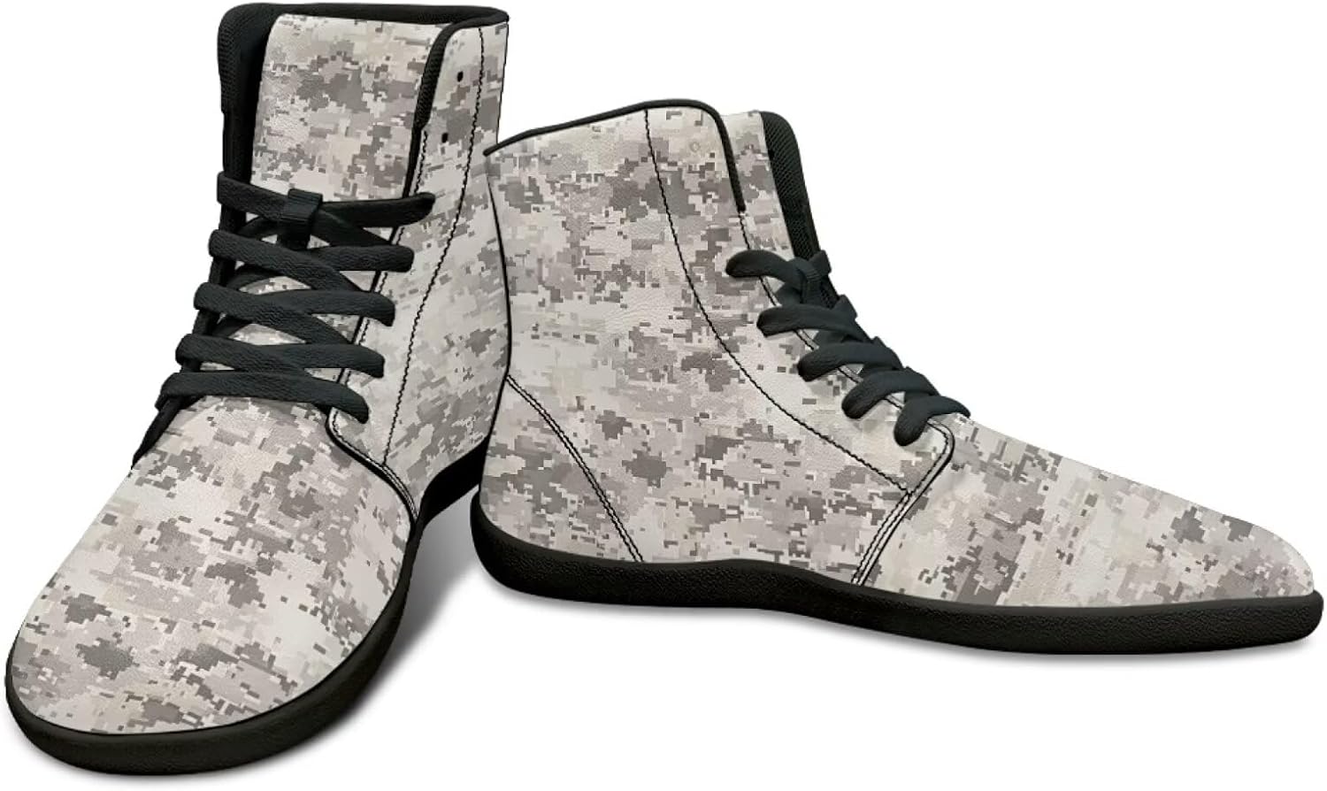 

Мужские высокие кроссовки с камуфляжным дизайном для путешествий, без перепада высоты, с противоскользящей резиновой подошвой Watdotory, синий