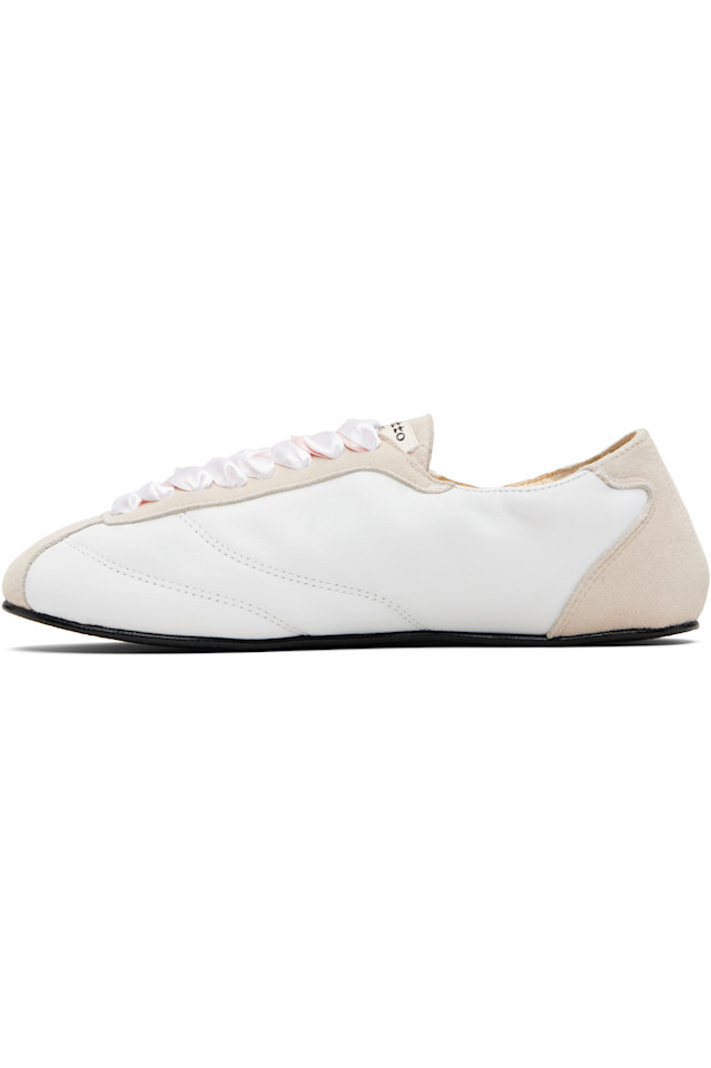 Шелковые теннисные кроссовки Repetto, белый — фото 3