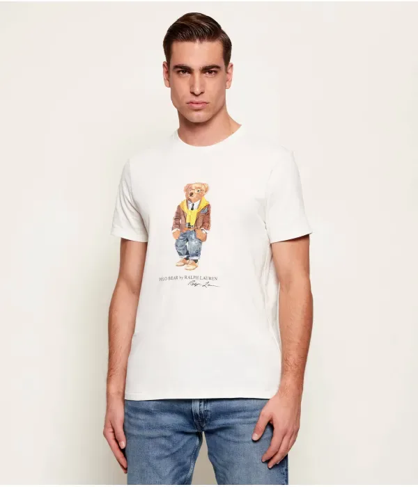 Футболка custom slim fit Polo Ralph Lauren, экрю