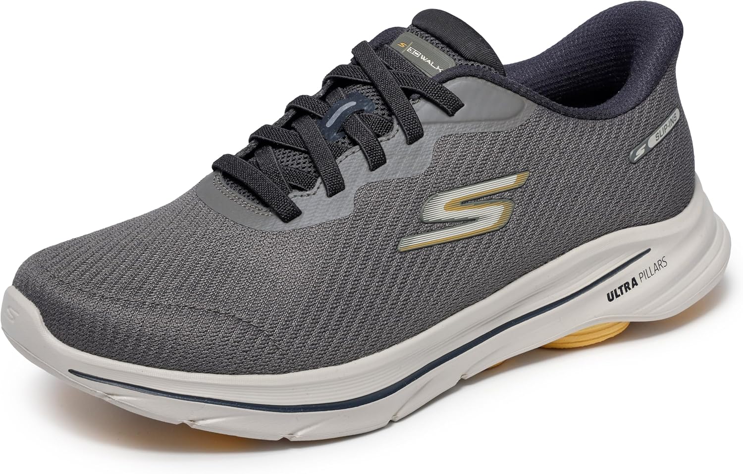 Мужские кроссовки Skechers Go Walk 8 Pate без застежек, Taupe — фото 4