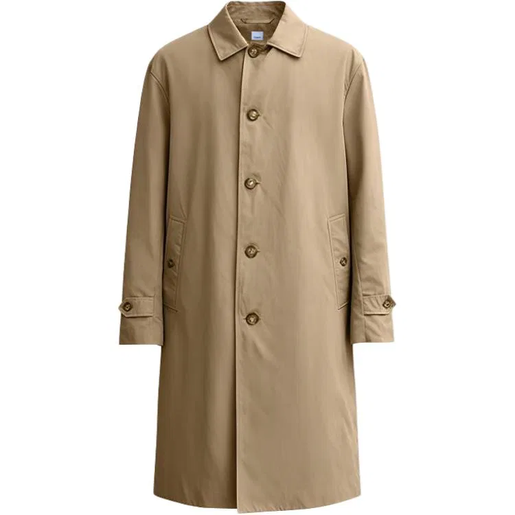 Пальто тренч Burberry мужское, классическая модель, темно-бежевое