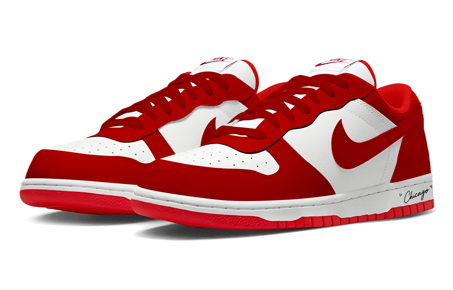 Nike Кроссовки Big Vintage Hongyan Cushioning Coverage Low top Skateboard Shoes мужские красные — фото 4