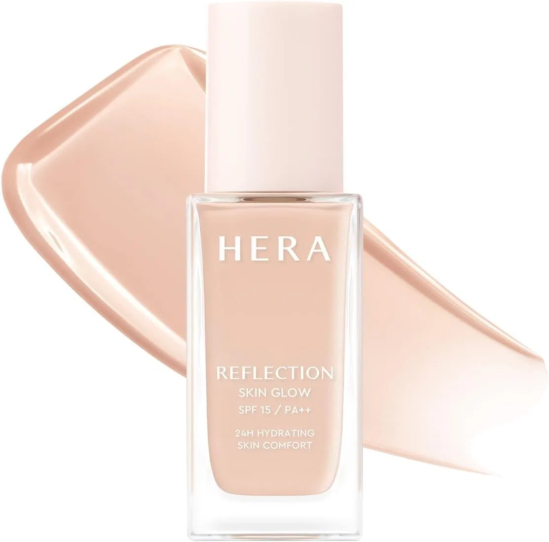 Тональная основа Hera Reflection Skin Rough Foundation 21C1, 30 г, rose vanilla