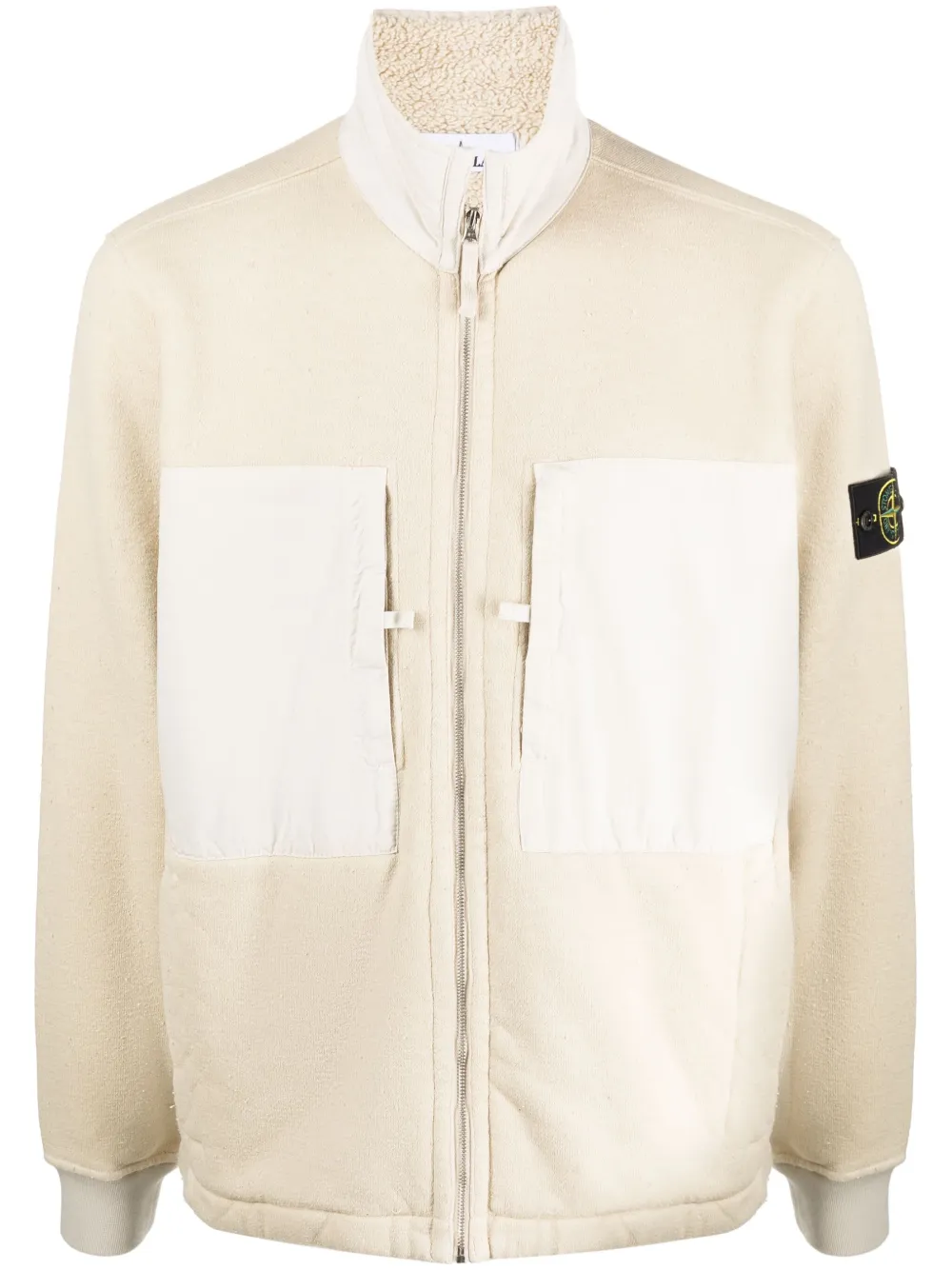 

Куртка с флисовой подкладкой и нашивкой Compass Stone Island, нейтральный