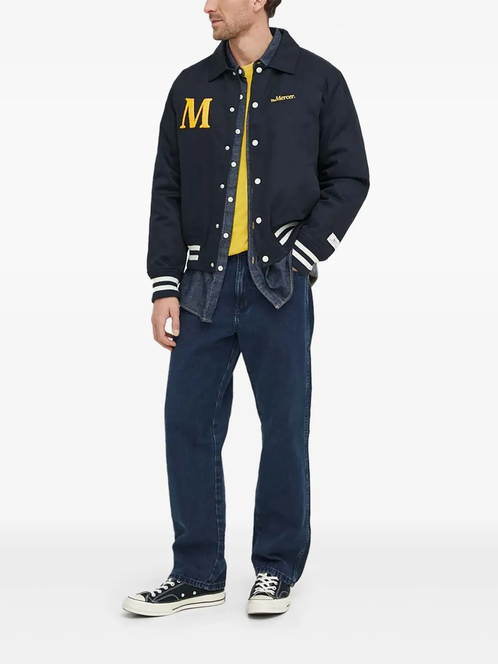 

Бомбер The Varsity Polo M The Mercer Brand, синий