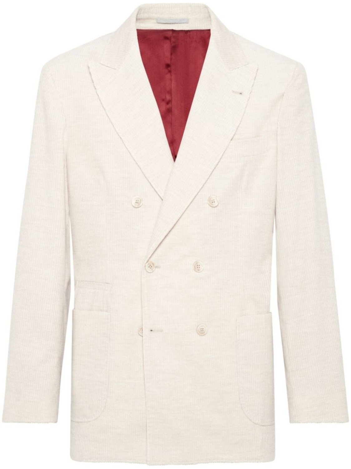 

Brunello Cucinelli двубортный вельветовый пиджак, нейтральный цвет