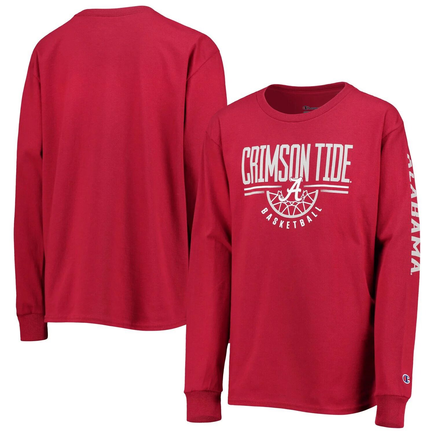 

Детская баскетбольная футболка с длинными рукавами Crimson Alabama Crimson Tide Champion