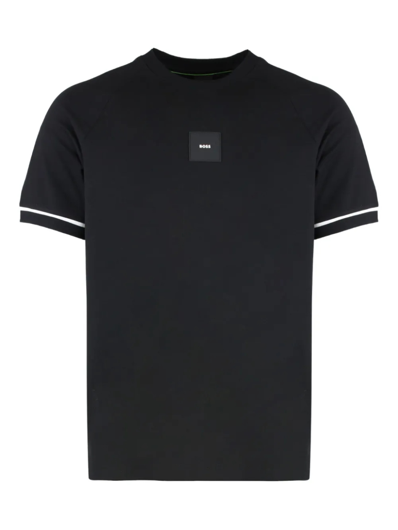 

Футболка BOSS с круглым вырезом и рукавами реглан, черный