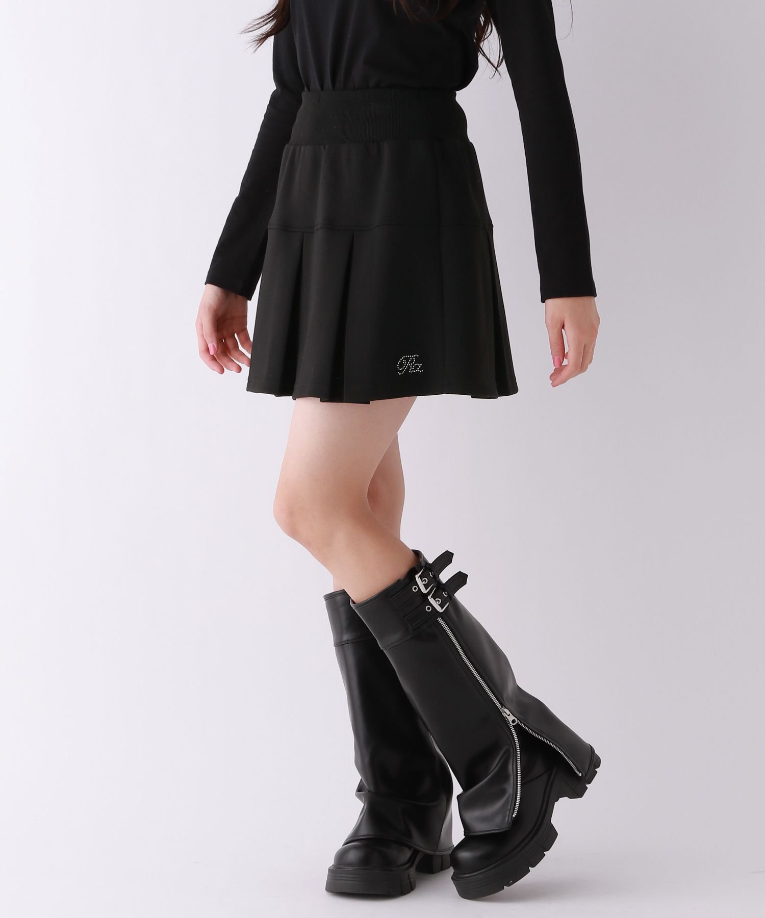 Картонная плиссированная юбка Repipi armario, Black 09