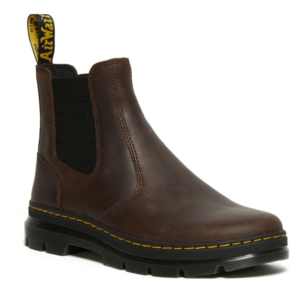 Мужские ботинки челси Dr. Martens Embury кожаные с контрастной строчкой, черный — фото 2