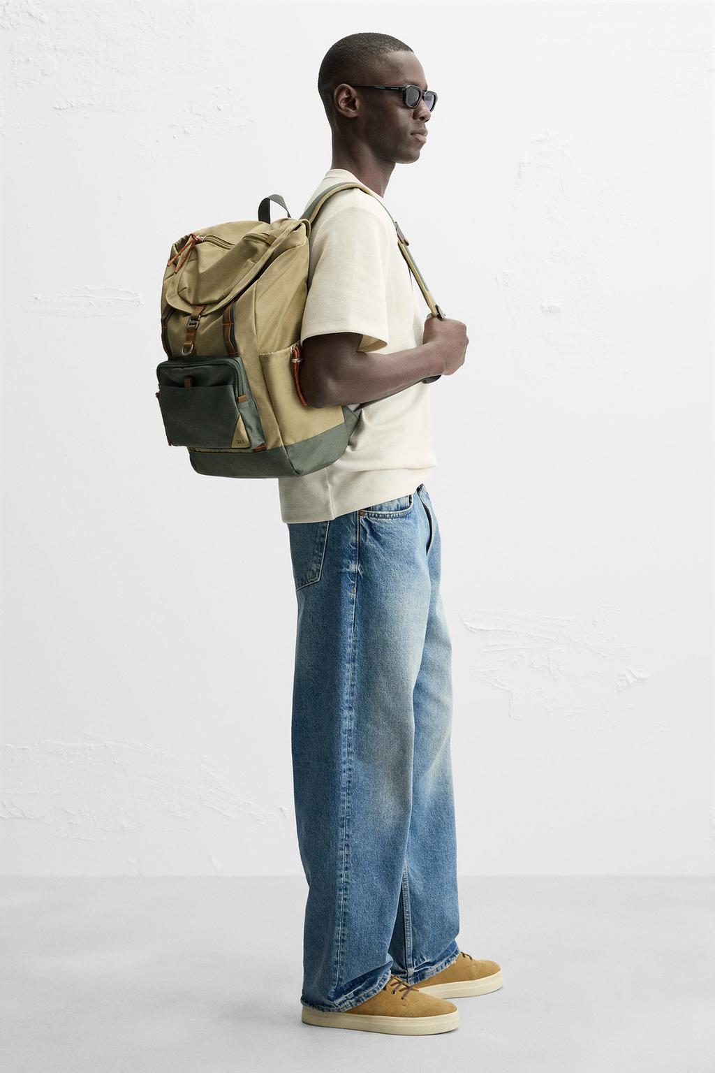 

Технический рюкзак ZARA, цвет Khaki Green