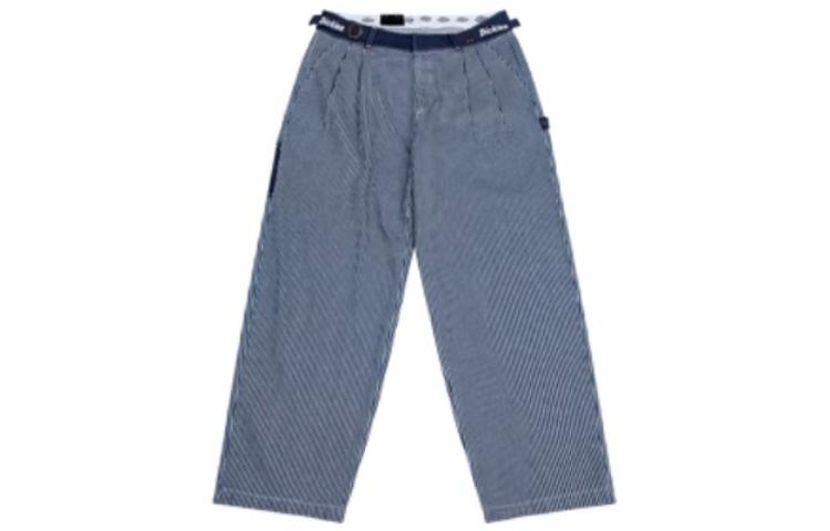 

Повседневные брюки Dickies синие в белую полоску