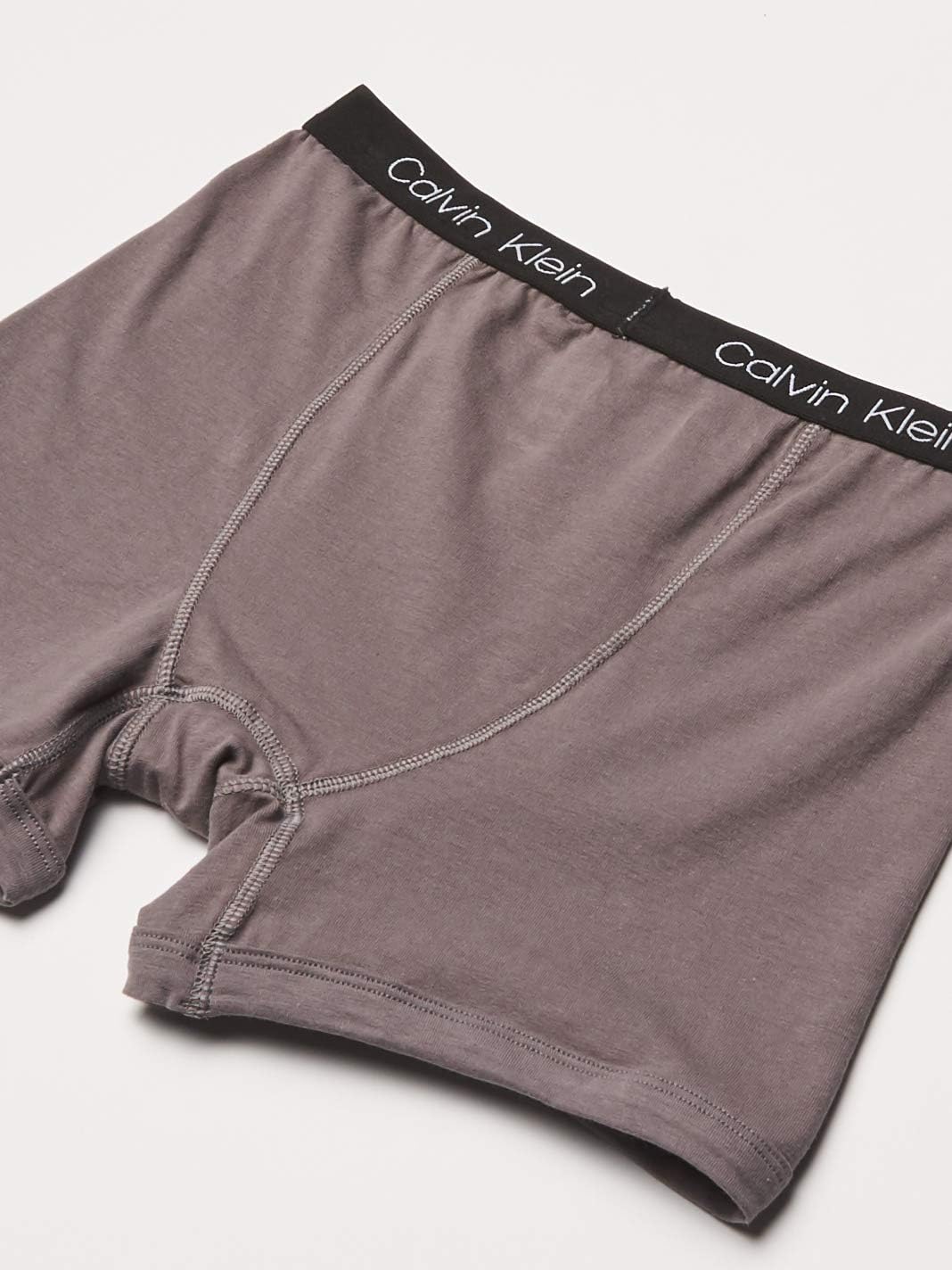 Нижнее белье для мальчиков Calvin Klein, хлопковые трусы-боксеры, 6 пар, Castlerock Grey/Moon Blue/Black Iris/Camo/Heather Grey/Black — фото 2