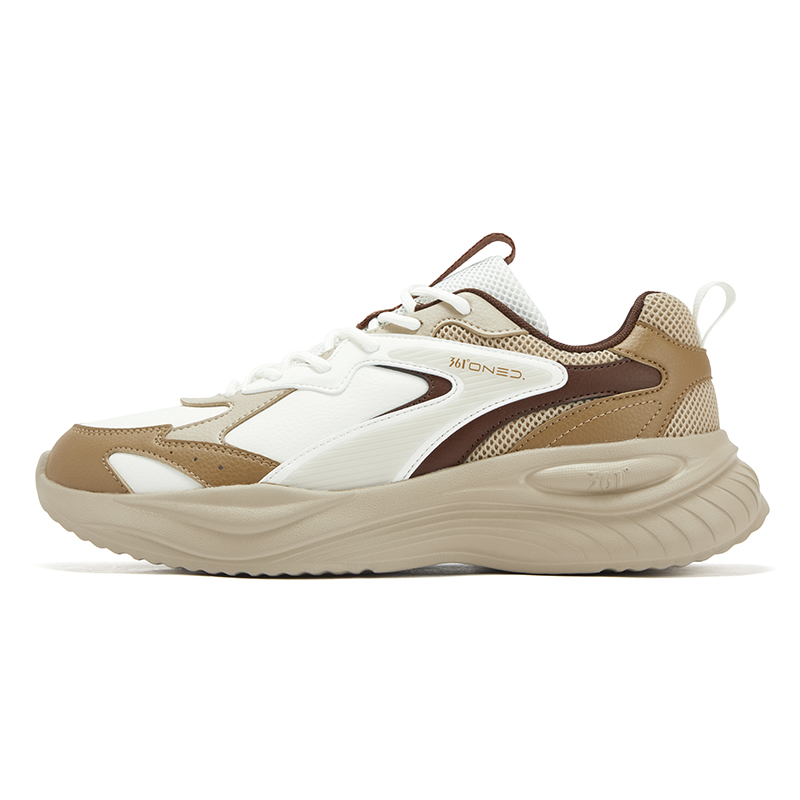 

Кроссовки мужские Casual низкие Mesh, Synthetic Leather Slip Resistant, Abrasion Resistant, Waterproof 361°, feather белый/wild mushroom