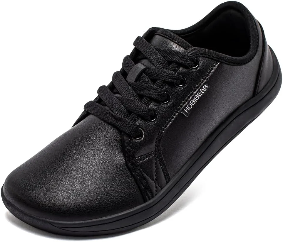 

HOBIBEAR Женские и мужские ультралегкие минималистичные кроссовки босоногого типа с нулевым уклоном, удобные и легкие, черный