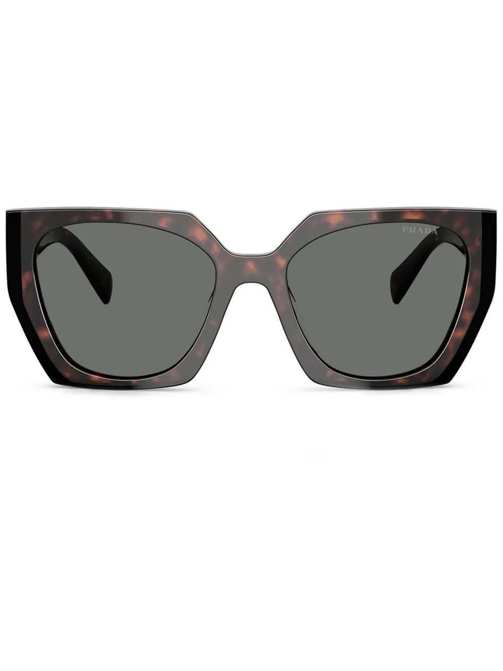 

Солнцезащитные очки в квадратной оправе Prada Eyewear, коричневый