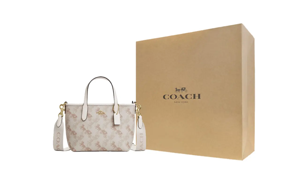 

COACH Городская искусственная кожаная сумка тоут