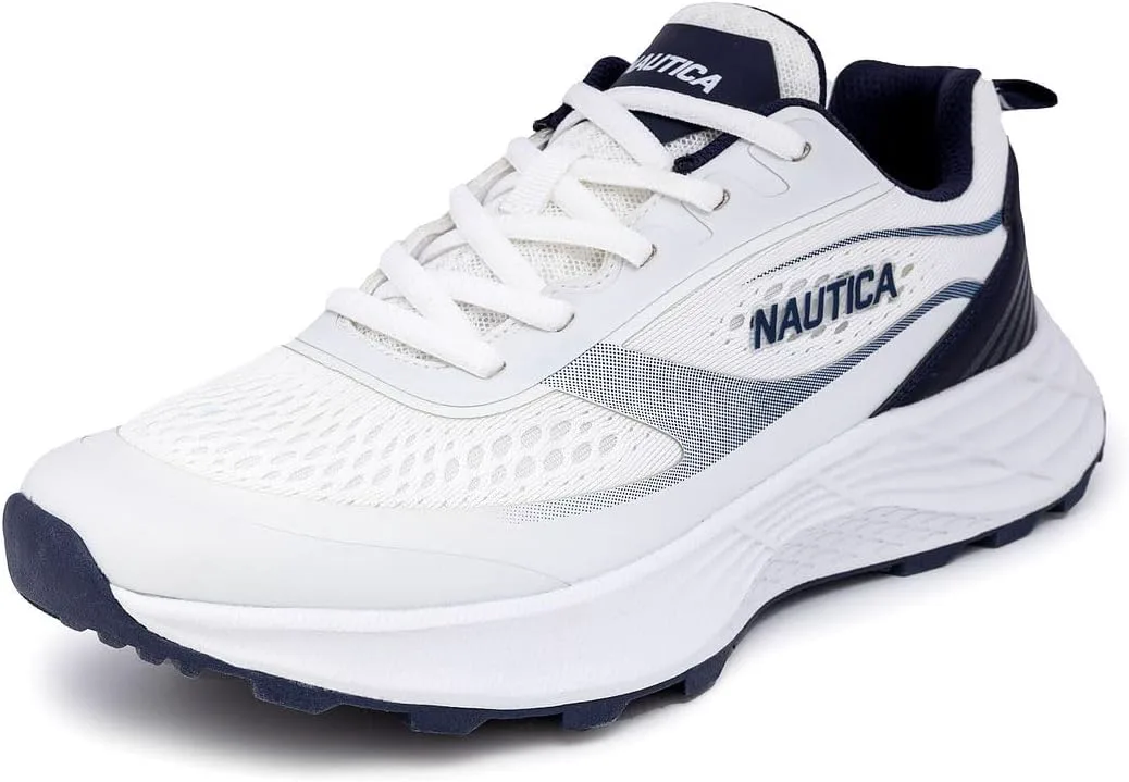 

Мужские кроссовки Nautica на шнуровке - для бега, ходьбы и тенниса с максимальной амортизацией - удобные спортивные кроссовки с улучшенной поддержкой - Балаклава, белый