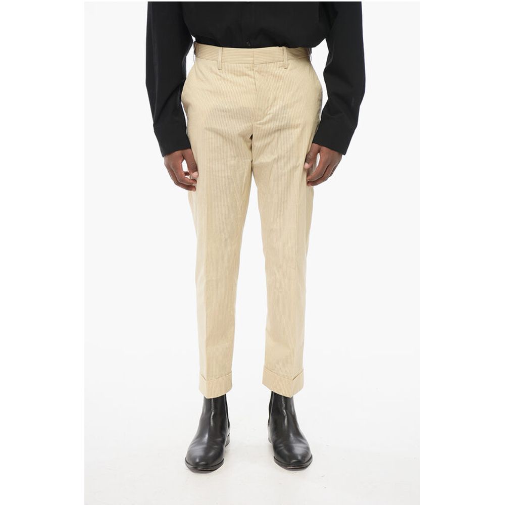 

Брюки-чиносы PHILIP из смеси хлопка в тонкую полоску Dries Van Noten, Beige