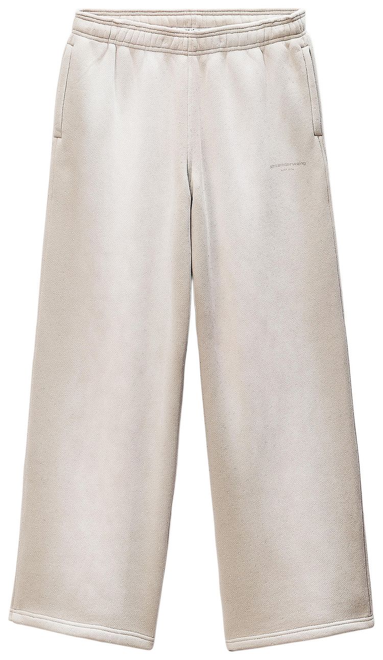 

Спортивные брюки Alexander Wang средней посадки с окантовкой из термоклея цвета «выстиранный хаки»