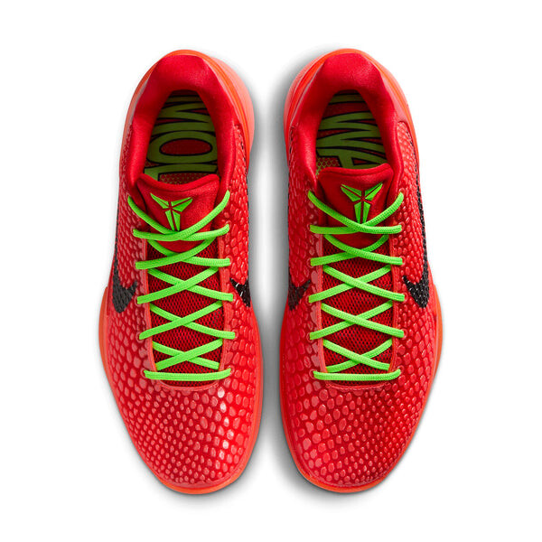 Кроссовки Nike Zoom Kobe 6 Protro 'Reverse Grinch', цвет bright crimson/black/electric green — фото 3